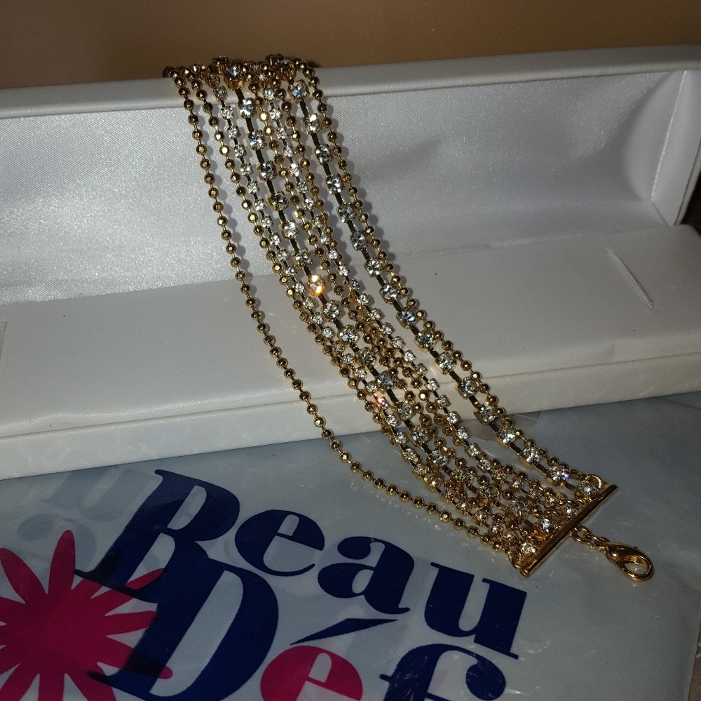 BEAU DEFI  Great Gatsby style bracelets rhinestone